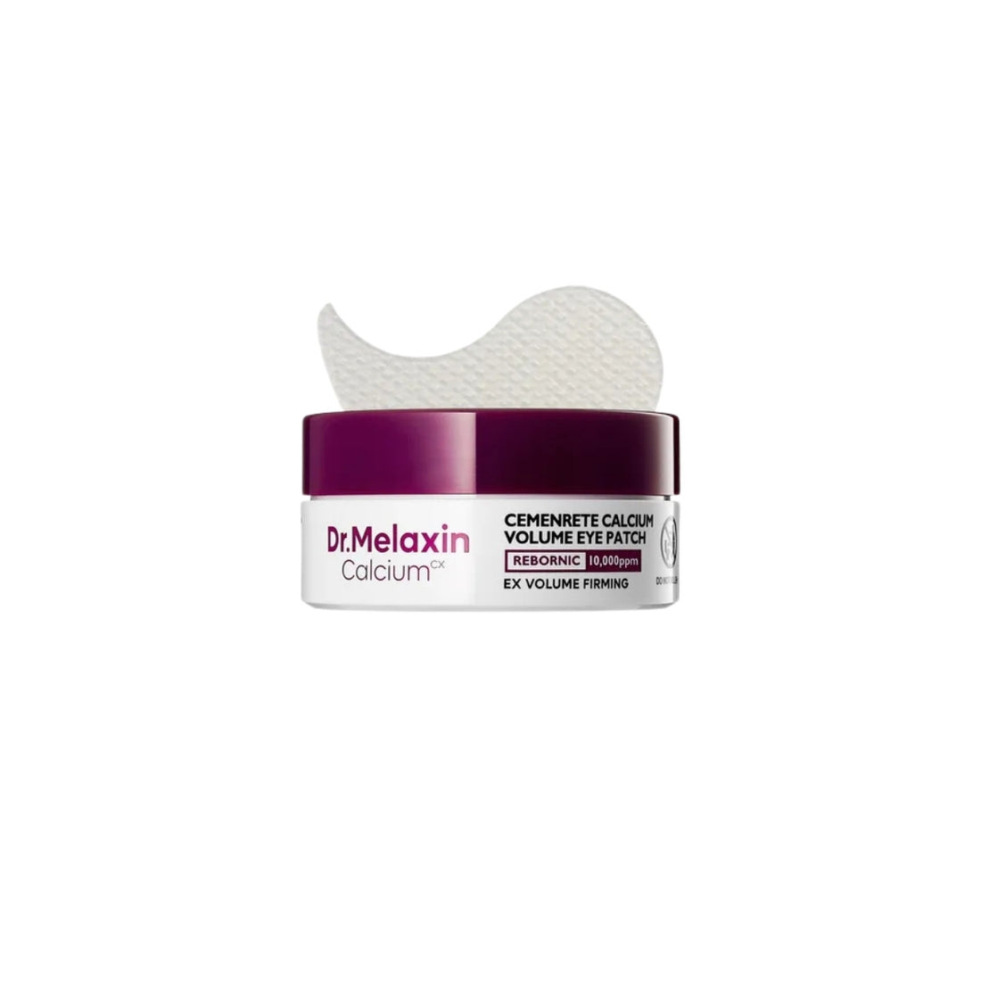 Dr.Melaxin Cemenrete Calcium Volume Eye Patch jar – Patented Cemenrete™ technology and 10,000ppm Calcium infused Korean eye care at Atelier De Glow UAE.