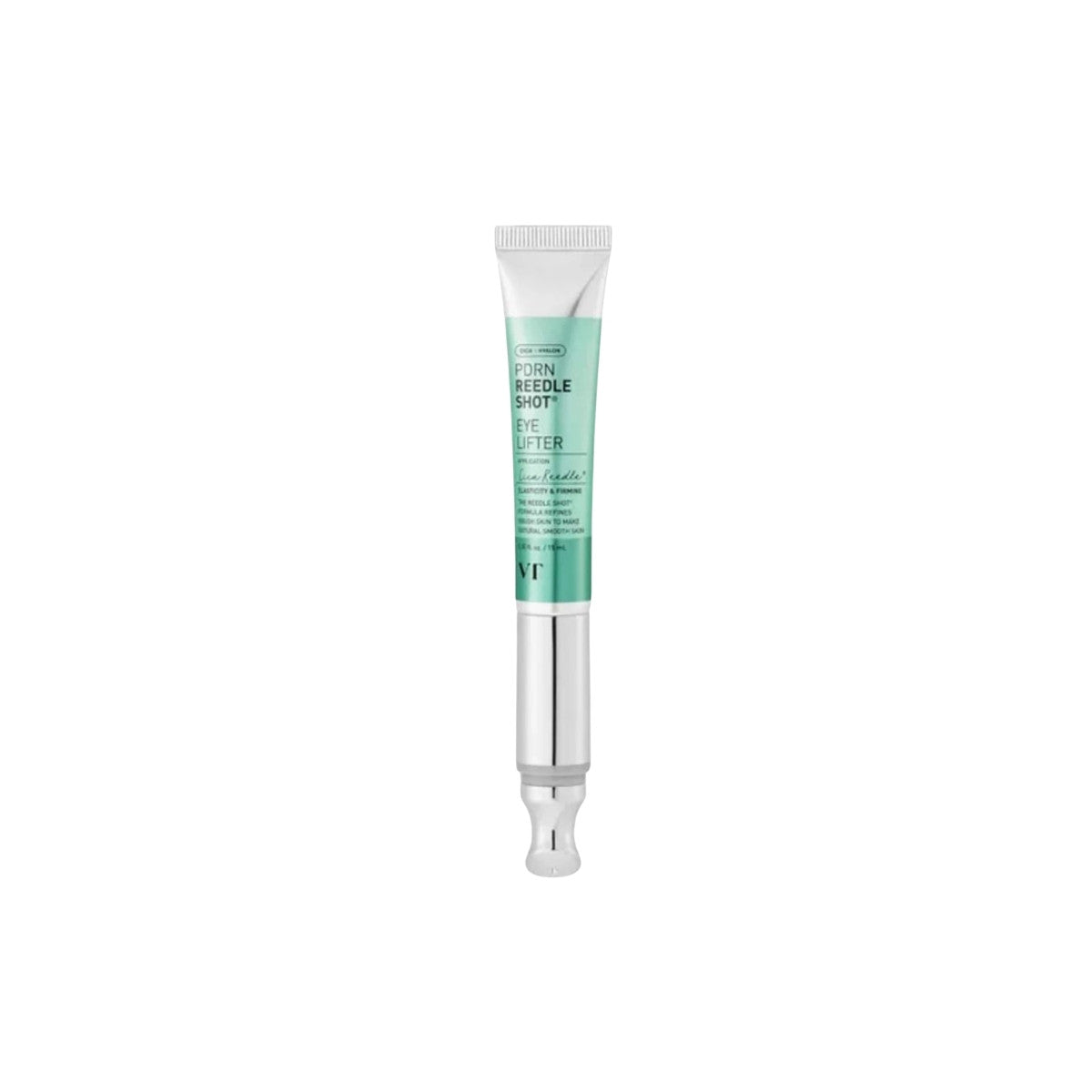 VT Cosmetics PDRN Reedle Shot Eye Lifter – 15ml regenerative eye serum with Cica Reedle™ and Salmon DNA (PDRN) available at Atelier De Glow UAE.