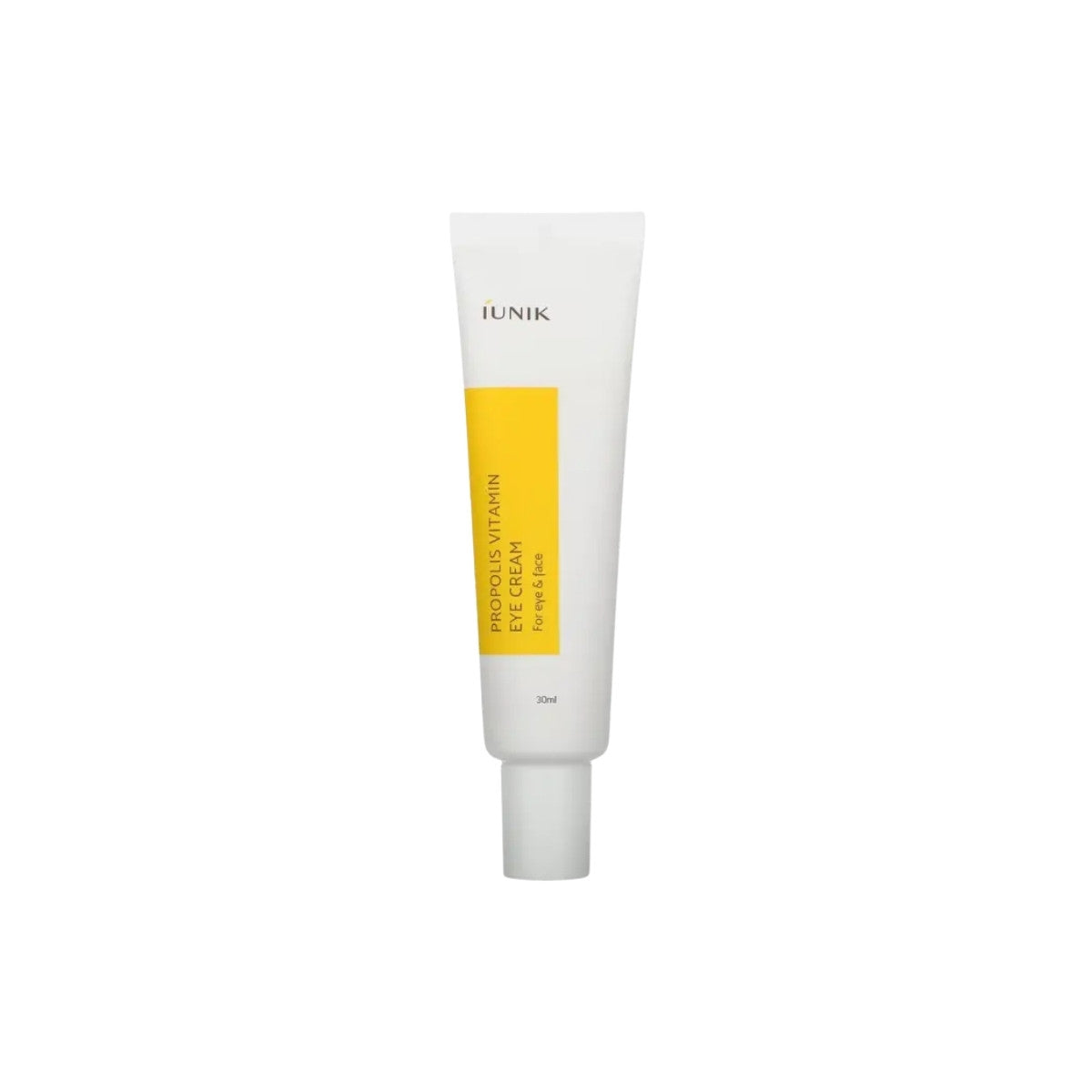iUNIK Propolis Vitamin Eye Cream – 30ml Korean eye treatment with 40.5% Propolis and Sea Buckthorn Extract available at Atelier De Glow UAE.