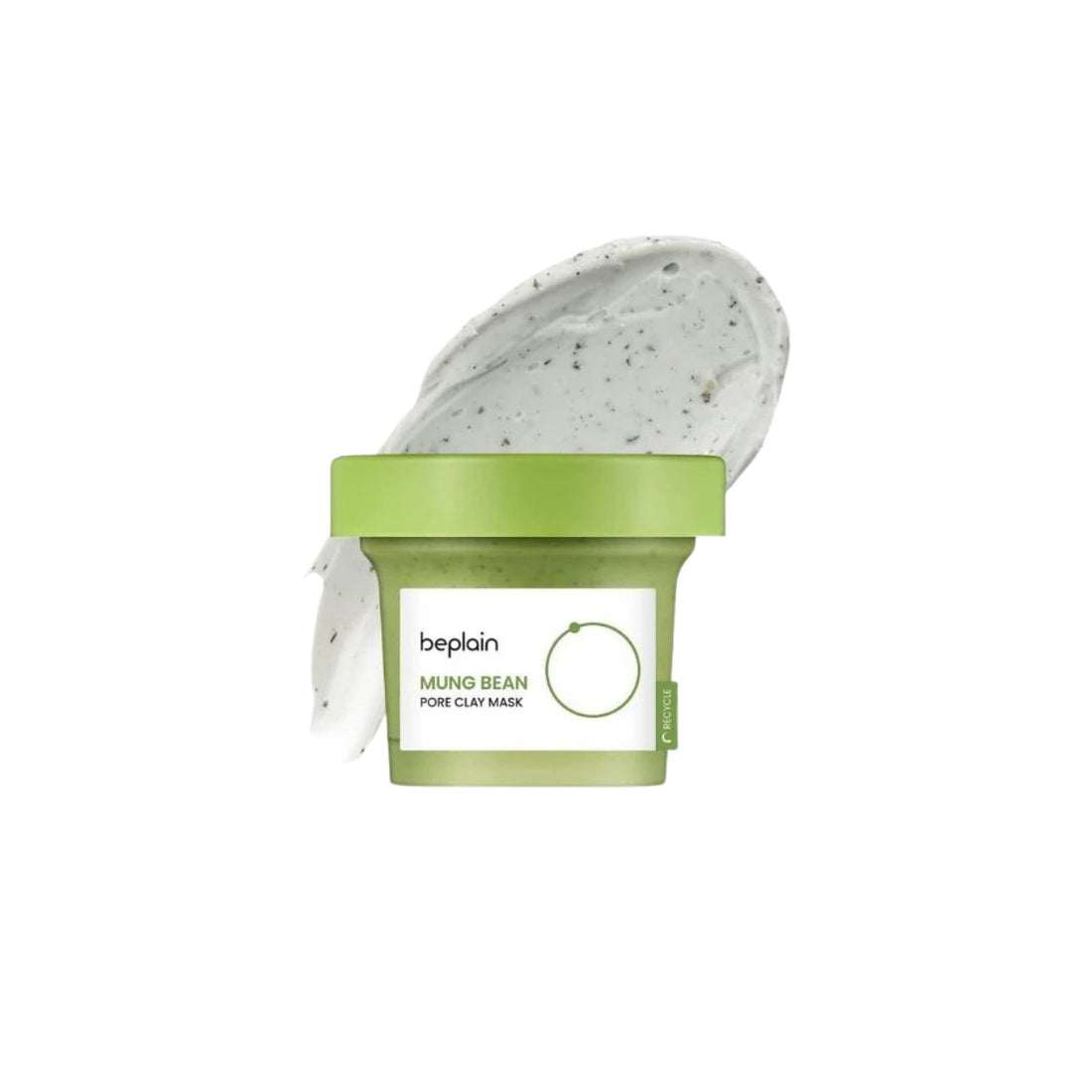 beplain Mung Bean Pore Clay Mask – 120ml Korean wash-off mask with 6 types of Clay and Mung Bean Enzymes available at Atelier De Glow UAE.