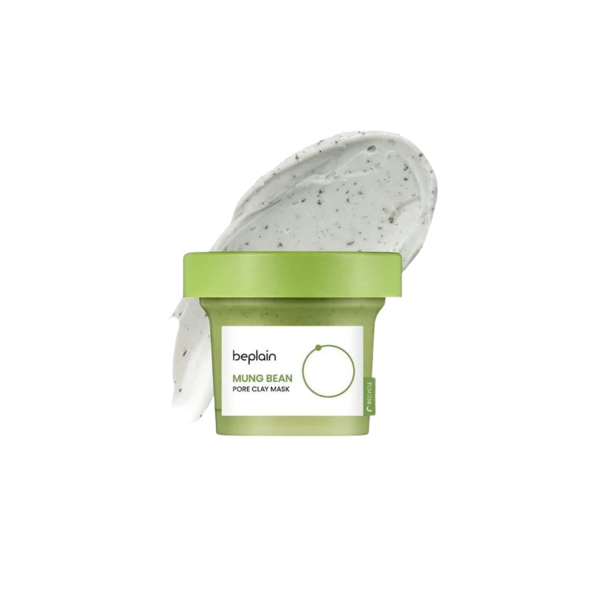 beplain Mung Bean Pore Clay Mask – 120ml Korean wash-off mask with 6 types of Clay and Mung Bean Enzymes available at Atelier De Glow UAE.