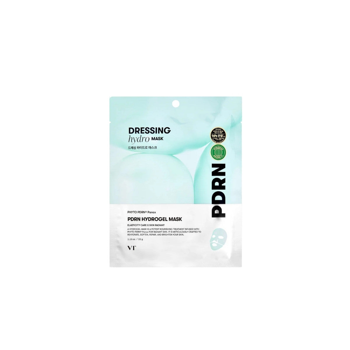 VT PDRN Hydrogel Mask 1PC – premium firming and hydrating sheet mask formulated with PDRN for skin barrier repair and rejuvenation available at Atelier De Glow UAE.