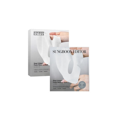 SUNGBOON EDITOR Deep Collagen Mask – Professional-grade "Overnight Pore-Compressing Cushion &amp; Liquid Scaffold" for a tight, high-definition "Glass Skin" lift, shop at Atelier De Glow UAE.