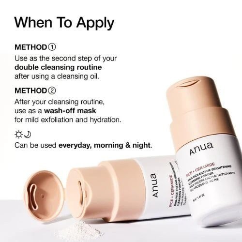 Anua Rice Enzyme Brightening Cleansing Powder