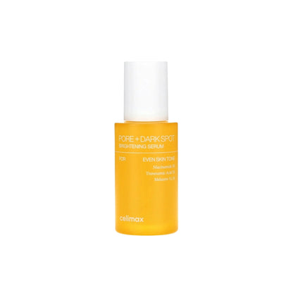 celimax Pore+Dark Spot Brightening Serum – 30ml Korean serum with 5% Niacinamide and Tranexamic Acid available at Atelier De Glow UAE.