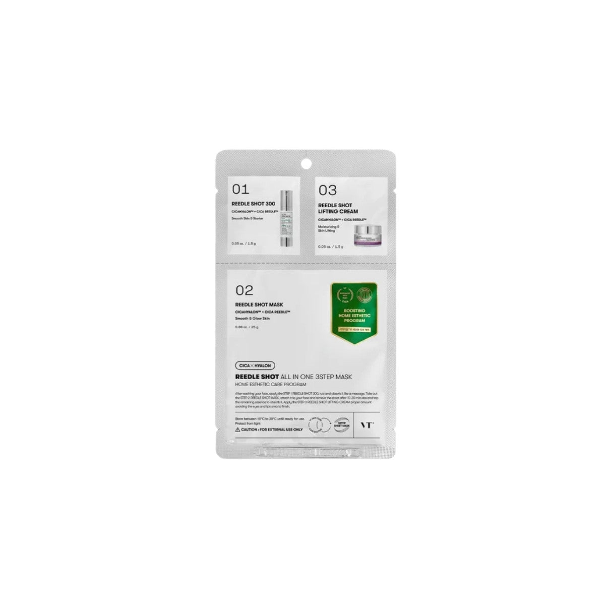 VT Reedle Shot All In One 3 Step Mask 1.5g + 25g +1.5g