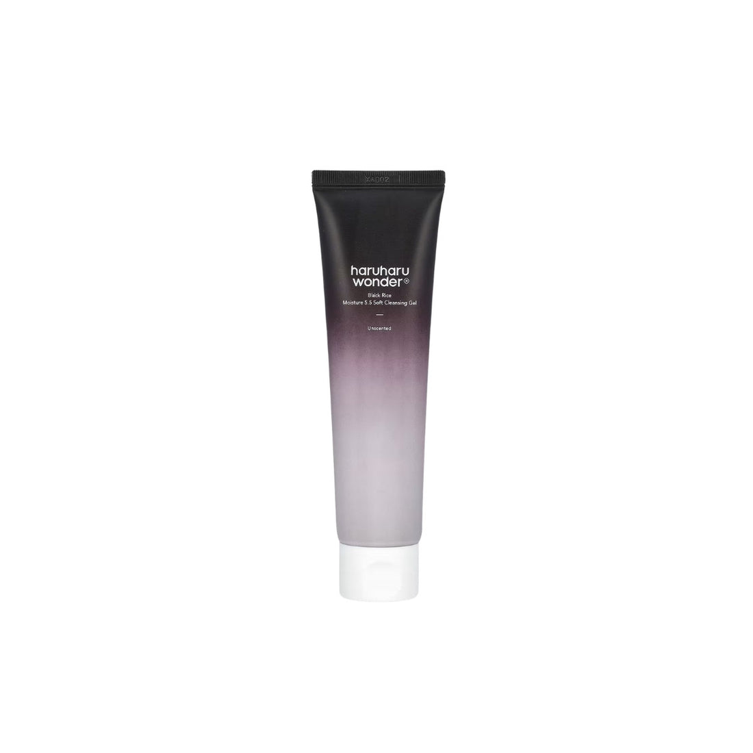 Haruharu Wonder Black Rice Moisture 5.5 Soft Cleansing Gel – 100ml Korean gel cleanser with fermented Black Rice and Beta-Glucan available at Atelier De Glow UAE.