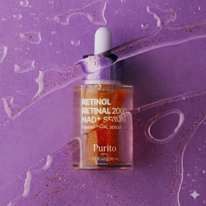 Purito SEOUL retinoid serum for deep forehead lines, stubborn texture gaps, and loss of facial elasticity – Advanced evening treatment from Atelier De Glow UAE.