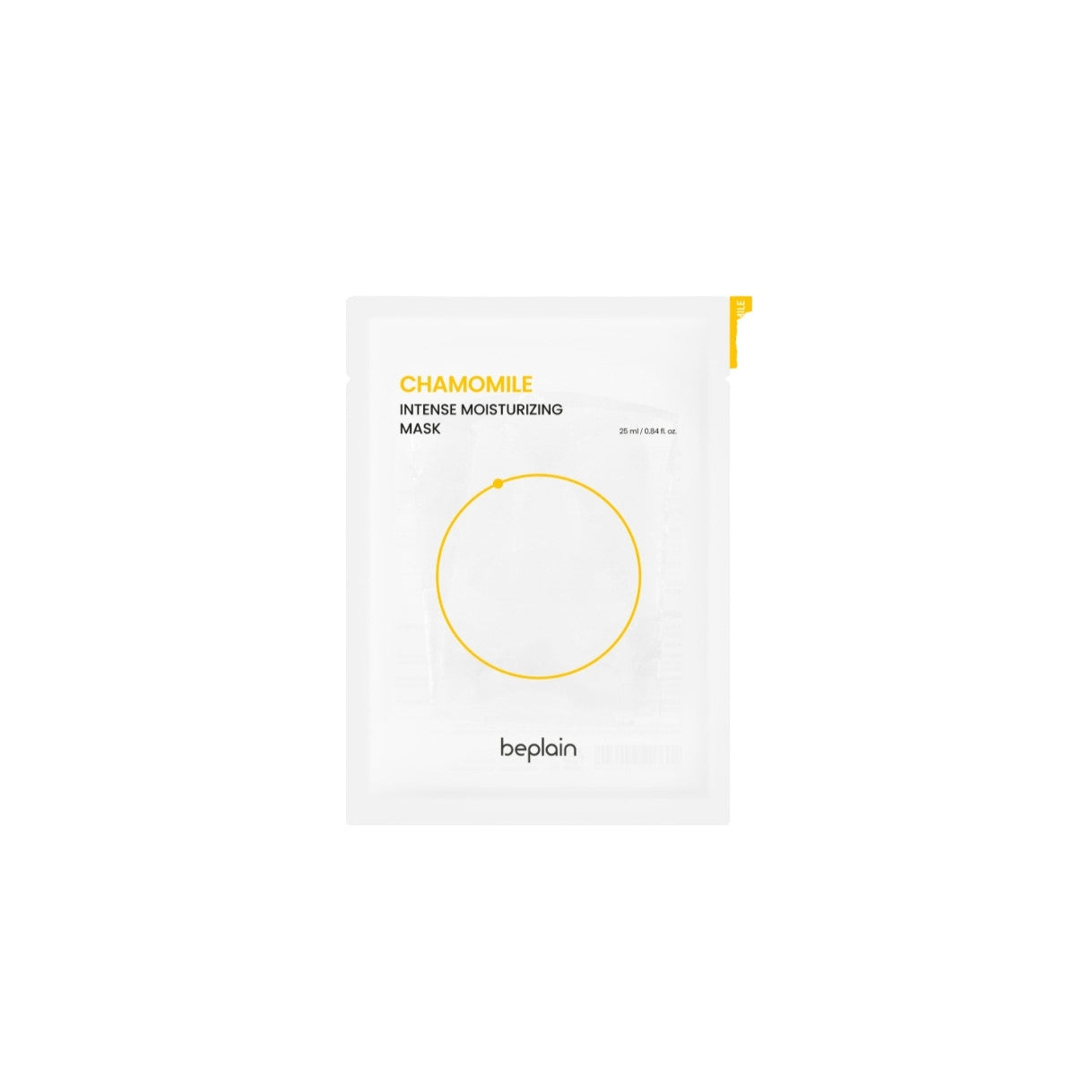 beplain Chamomile Intense Moisturizing Mask – Korean sheet mask with French Chamomile and Ceramides for sensitive skin available at Atelier De Glow UAE.