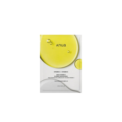 Anua Vitamin C Blemish Serum Mask – Korean sheet mask with Green Lemon Extract and stable Vitamin C available at Atelier De Glow UAE.