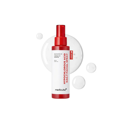 medicube Hypochlorous Acid Daily Facial Spray – 125ml anti-microbial mist with stabilized HOCl for acne-prone skin available at Atelier De Glow UAE.