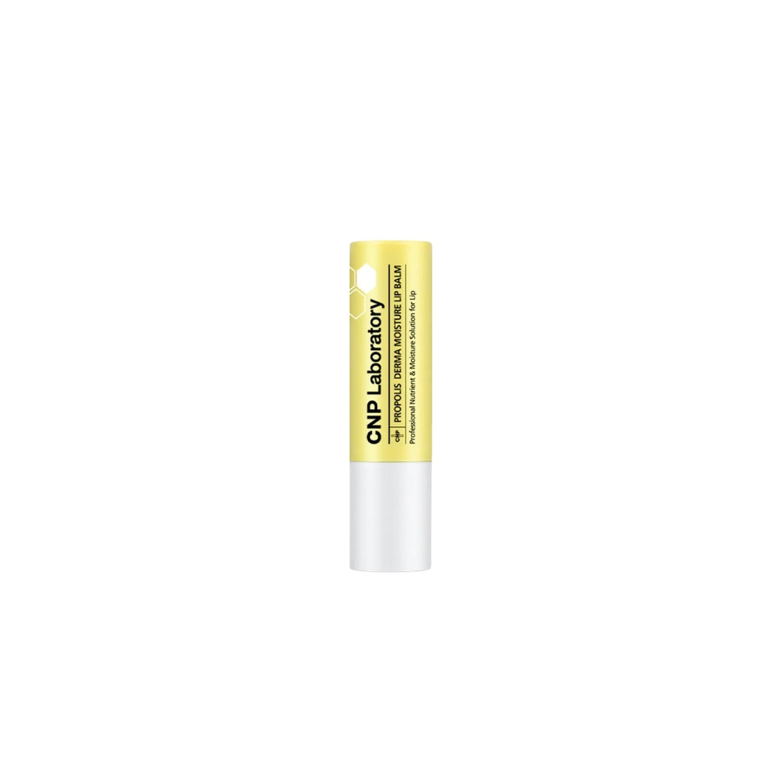 CNP Laboratory Propolis Energy Derma Moisture Lip Balm – Korean lip treatment with Propolis Extract and Madecassoside available at Atelier De Glow UAE.