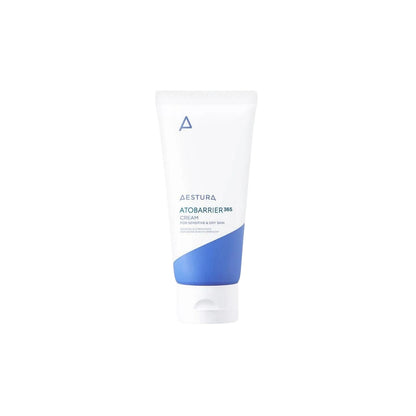 Aestura Atobarrier 365 Cream 80ml – Medical-grade Korean moisturizer with Derma-On Ceramide/Cholesterol/Fatty Acid capsules available at Atelier De Glow UAE.