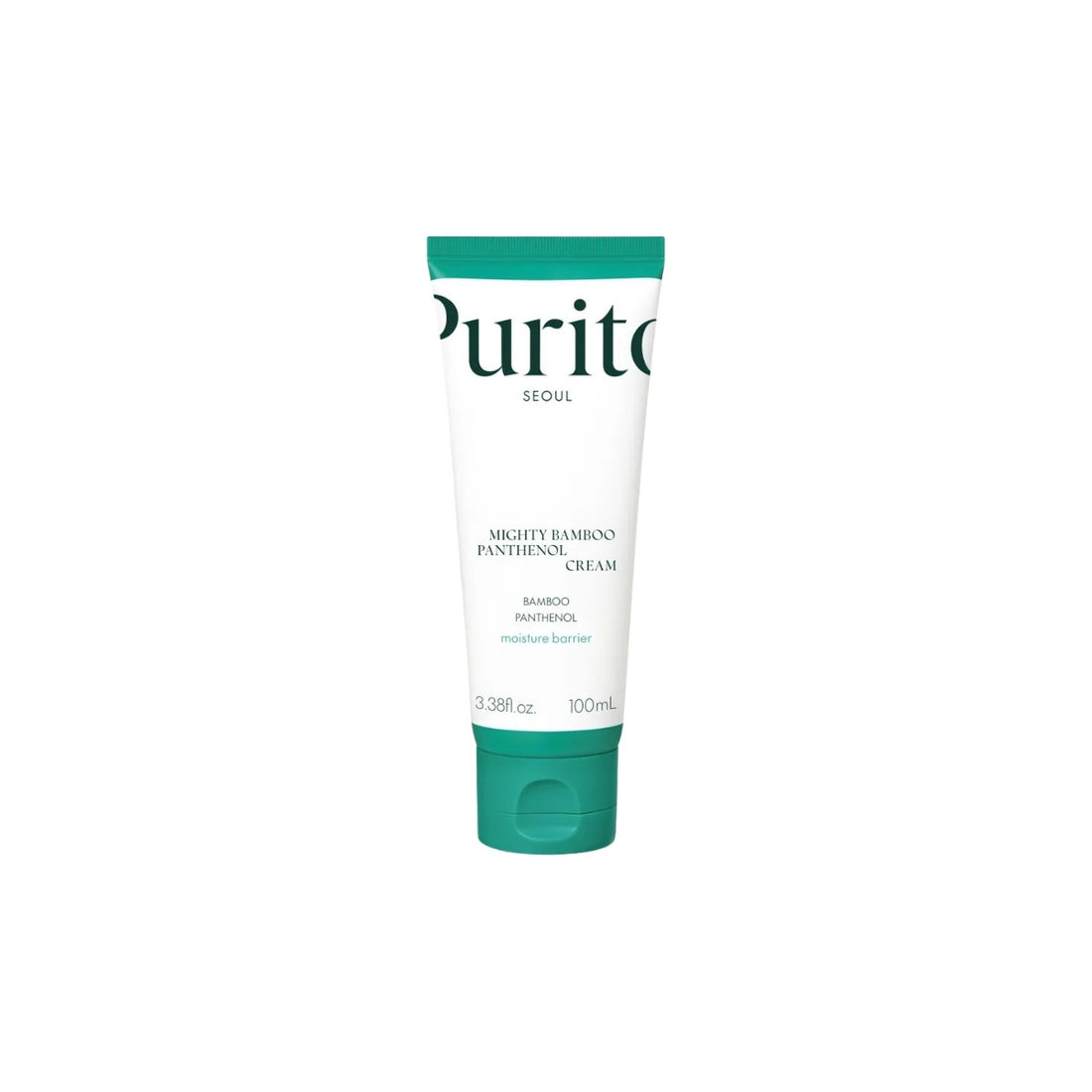 Purito SEOUL Mighty Bamboo Panthenol Cream 100ml – intensive soothing and hydrating moisturizer with bamboo water and panthenol for skin barrier support at Atelier De Glow UAE.
