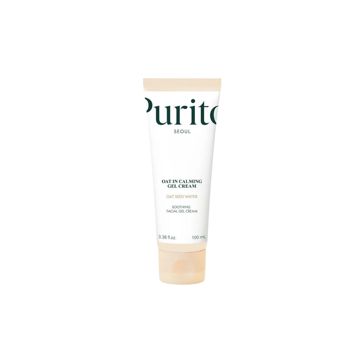 PURITO SEOUL Oat-In Calming Gel Cream 100ml – lightweight, soothing facial moisturizer with oat kernel extract for sensitive skin available at Atelier De Glow UAE.