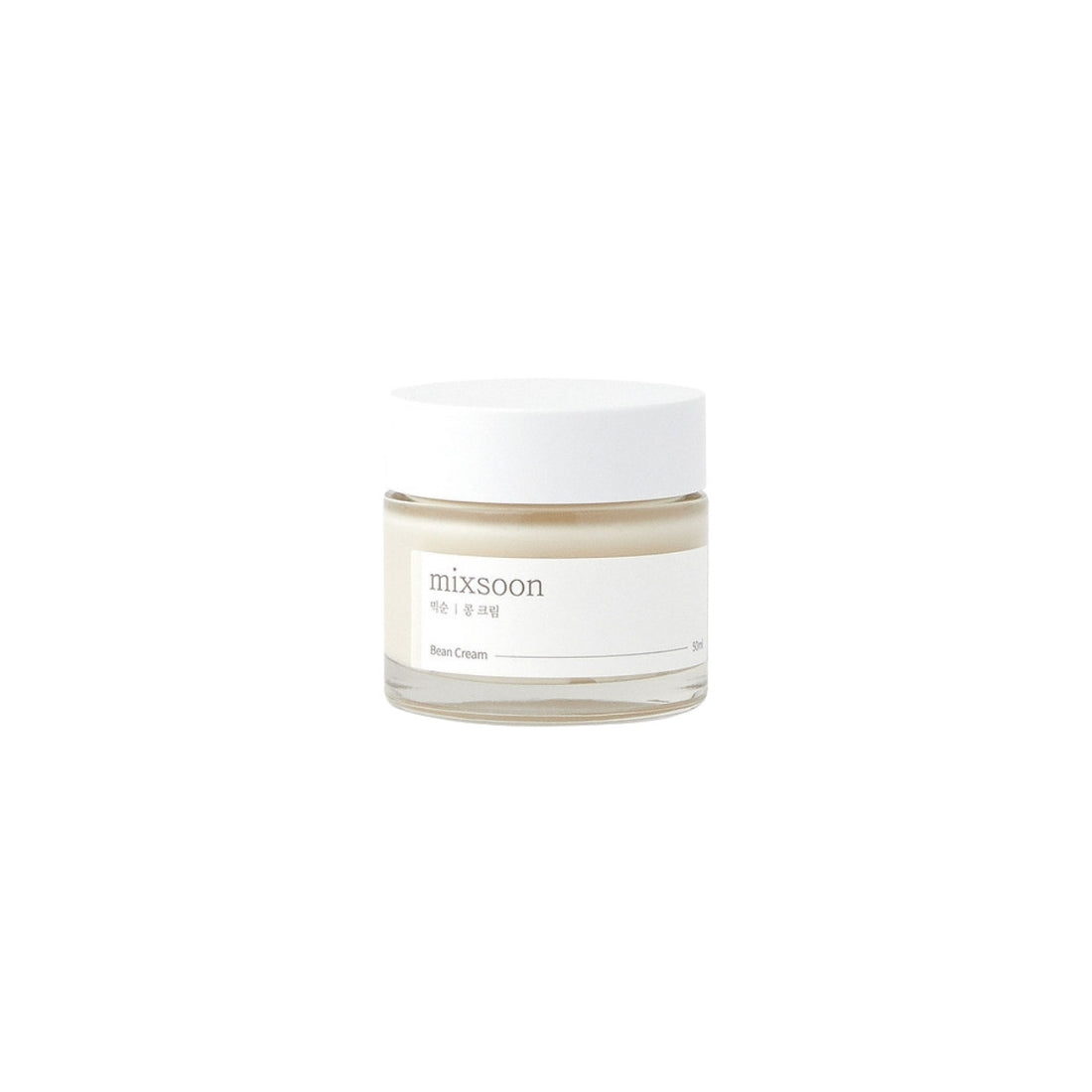 mixsoon Bean Cream 50ml – premium fermented moisturizer formulated with soybean, barley, and pomegranate extracts for deep hydration available at Atelier De Glow UAE.