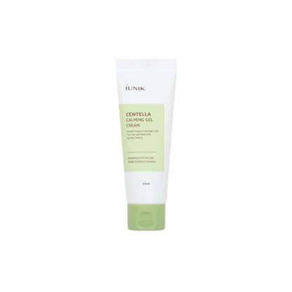 iUNIK Centella Calming Gel Cream – 60ml lightweight, oil-free soothing moisturizer for blemish-prone skin available at Atelier De Glow UAE.