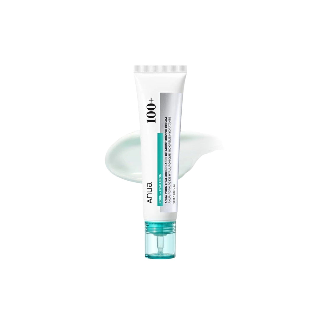 Anua PDRN Hyaluronic Acid 100 Moisturizing Cream – Advanced Korean skin-booster cream with Salmon DNA and Hyaluronic Acid available at Atelier De Glow UAE.