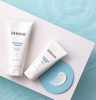 Rich but non-greasy texture of Zeroid Soothing Cream - MLE technology for eczema - Atelier De Glow UAE