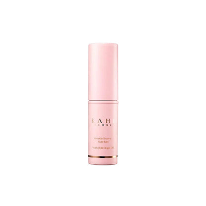 KAHI Wrinkle Bounce Multi Balm pink stick – Iconic Korean Salmon Collagen balm for instant hydration and glow available at Atelier De Glow UAE.