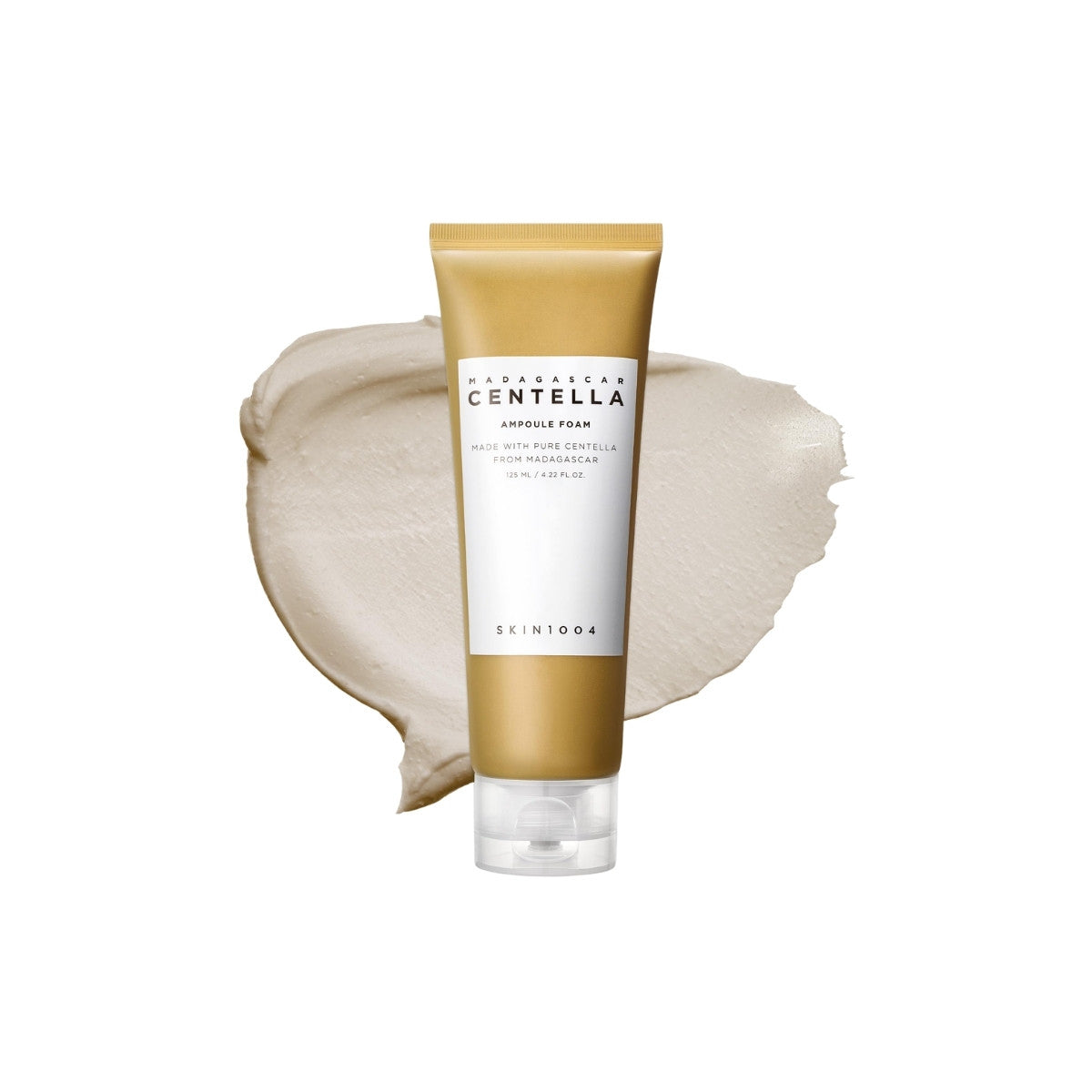 SKIN1004 Madagascar Centella Ampoule Foam 125ml – soothing and gentle facial cleanser formulated with pure Centella Asiatica extract available at Atelier De Glow UAE.