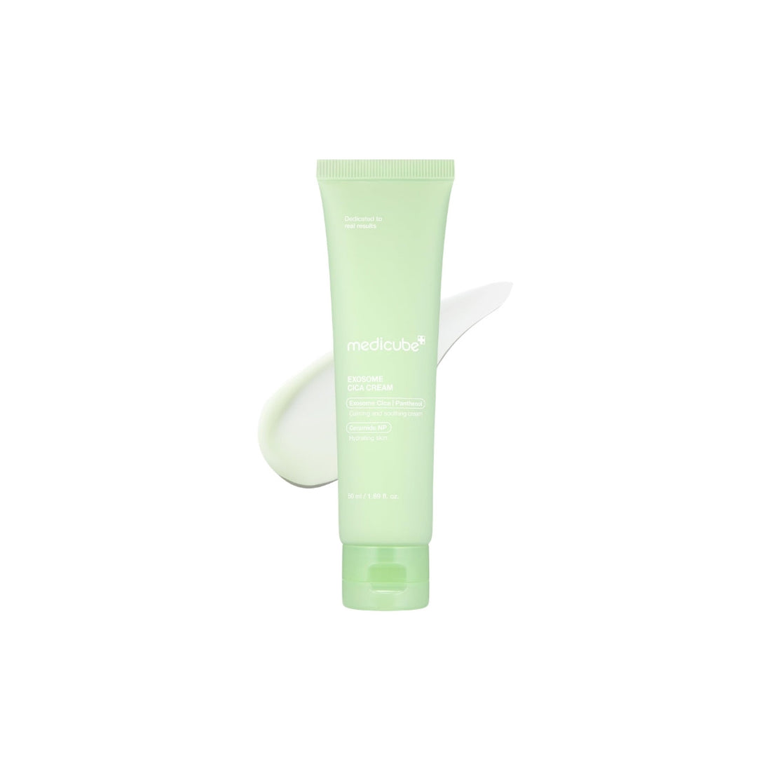 Medicube Exosome Cica Cream – 50ml advanced medical-grade calming moisturizer with nano-sized Exosome Centella and Ceramide NP available at Atelier De Glow UAE.