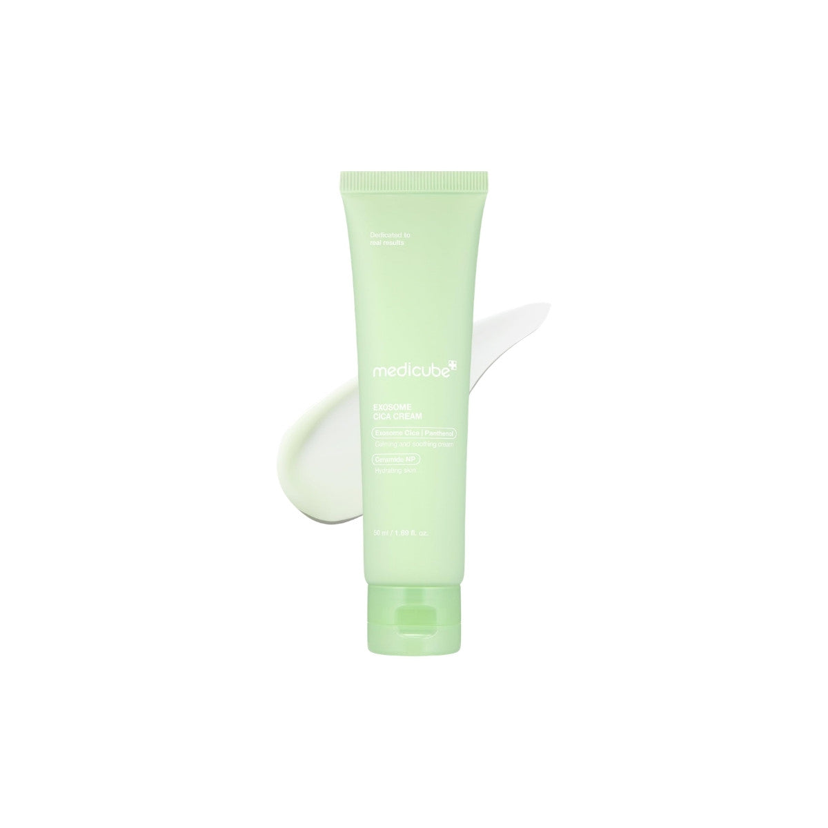 Medicube Exosome Cica Cream – 50ml advanced medical-grade calming moisturizer with nano-sized Exosome Centella and Ceramide NP available at Atelier De Glow UAE.