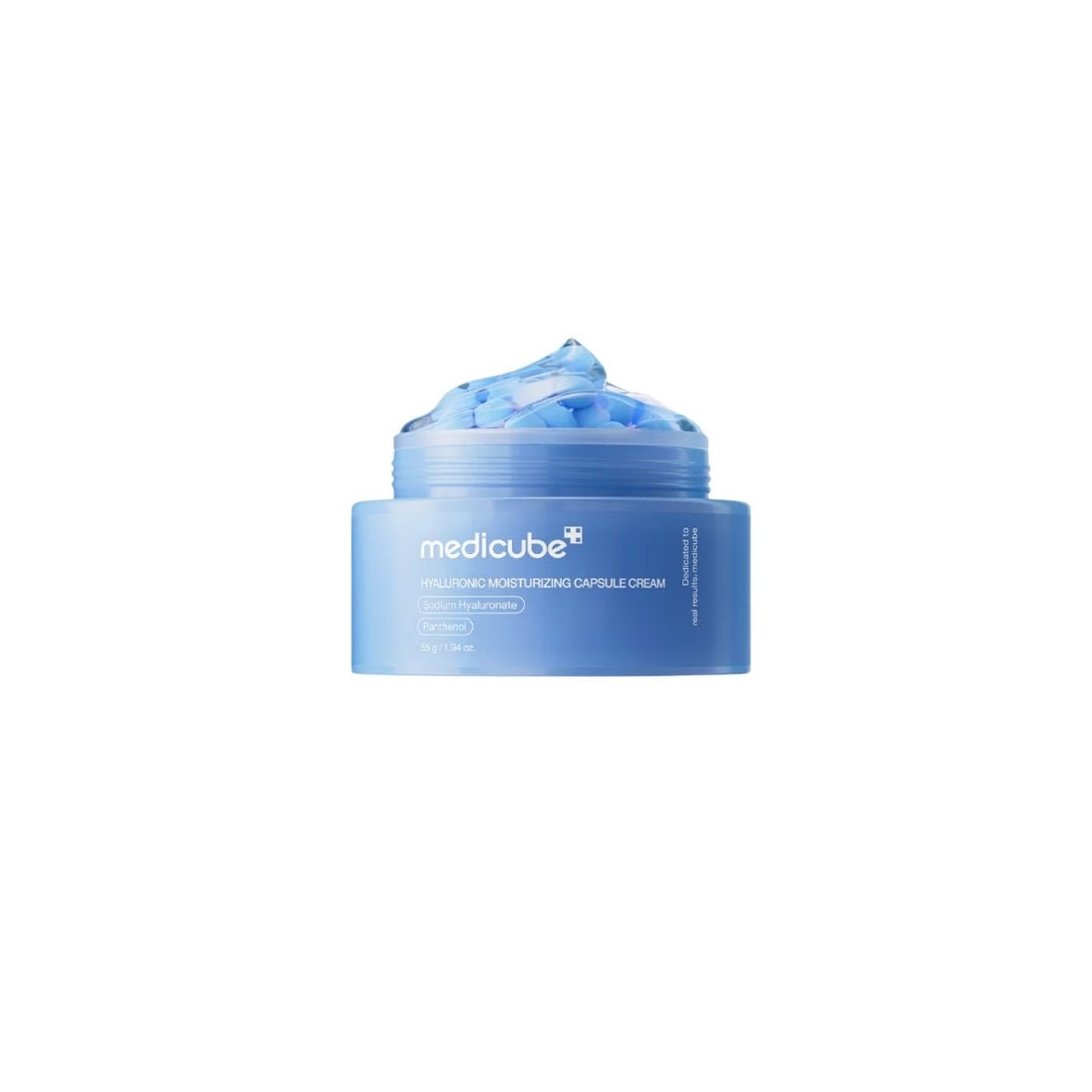 Medicube Hyaluronic Moisturizing Capsule Cream – 55g dual-texture clinical moisturizer with Multi-Weight Hyaluronic Acid and Ceramide Capsules available at Atelier De Glow UAE.
