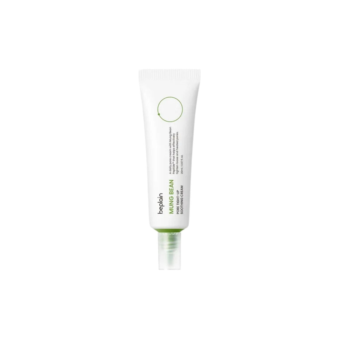 beplain Mung Bean Pore Tight-up Soothing Cream – 60ml Korean moisturizer with Mung Bean Peptides and cooling agents available at Atelier De Glow UAE.