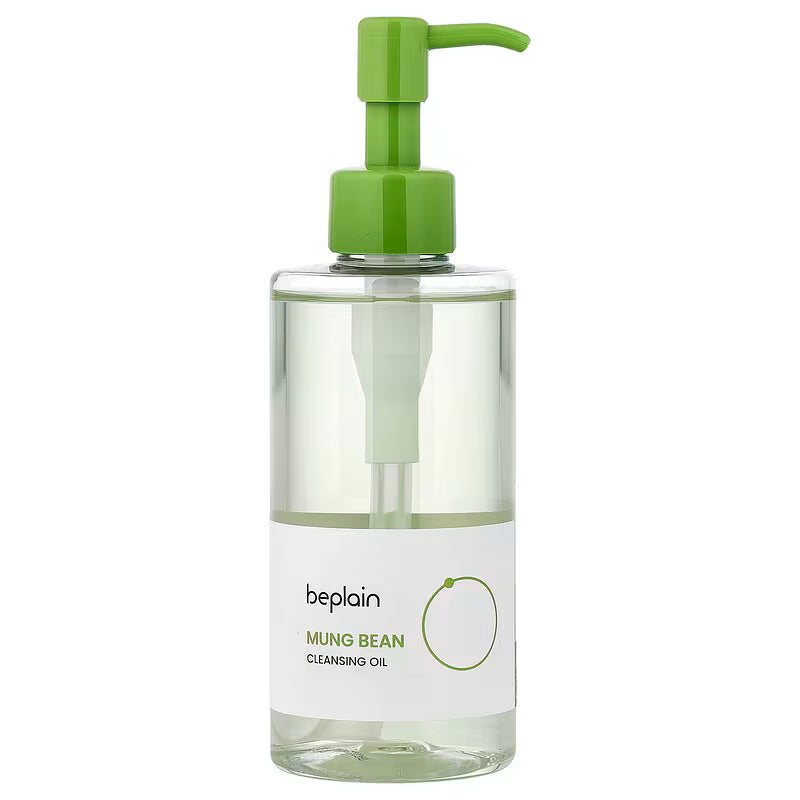 beplain Mung Bean Cleansing Oil – 200ml Korean first cleanser with Mung Bean Extract and Green Tea Seed Oil available at Atelier De Glow UAE.