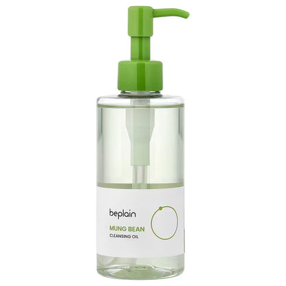 beplain Mung Bean Cleansing Oil – 200ml Korean first cleanser with Mung Bean Extract and Green Tea Seed Oil available at Atelier De Glow UAE.