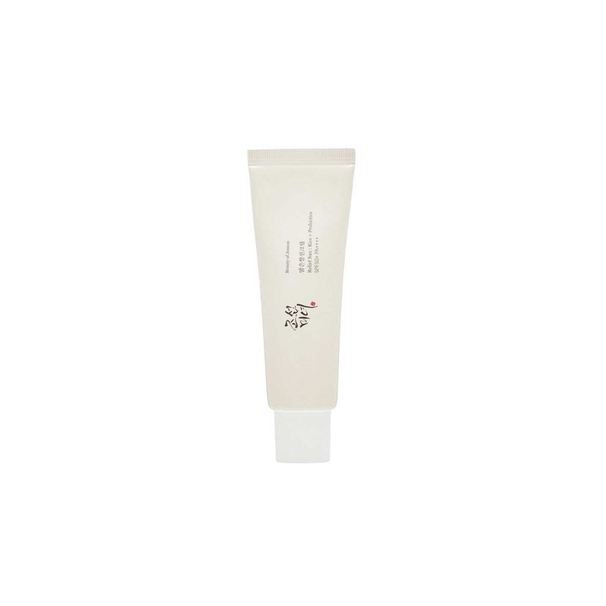 Beauty of Joseon Relief Sun: Rice + Probiotics – 50ml Korean SPF 50+ PA++++ sunscreen with Rice Extract and Probiotics available at Atelier De Glow UAE.