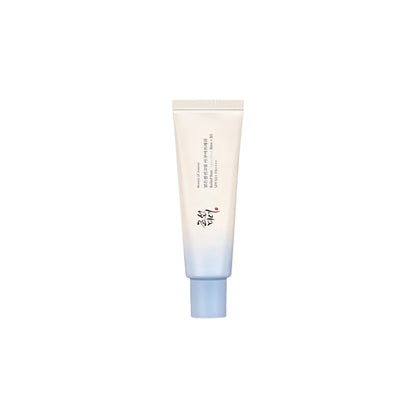 Beauty of Joseon Relief Sun: Aqua-fresh SPF 50+ PA++++ – 50ml Korean sunscreen with Rice Seed Water and Rice Bran available at Atelier De Glow UAE.