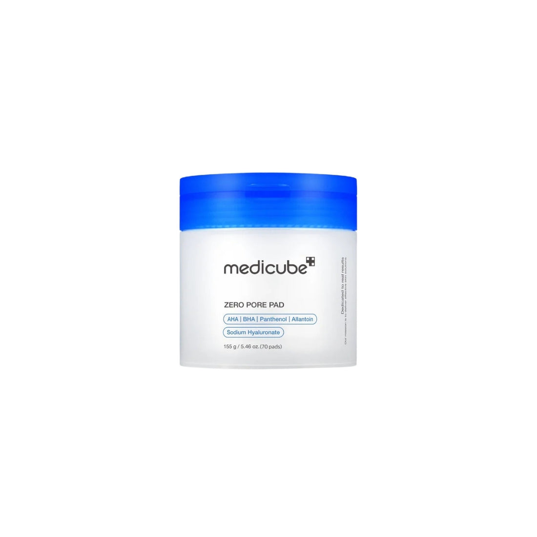 Medicube Zero Pore Pad 70 pads – dual-sided exfoliating toner pads formulated with AHAs and BHAs for pore tightening available at Atelier De Glow UAE.