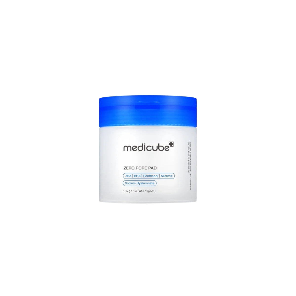 Medicube Zero Pore Pad 70 pads – dual-sided exfoliating toner pads formulated with AHAs and BHAs for pore tightening available at Atelier De Glow UAE.
