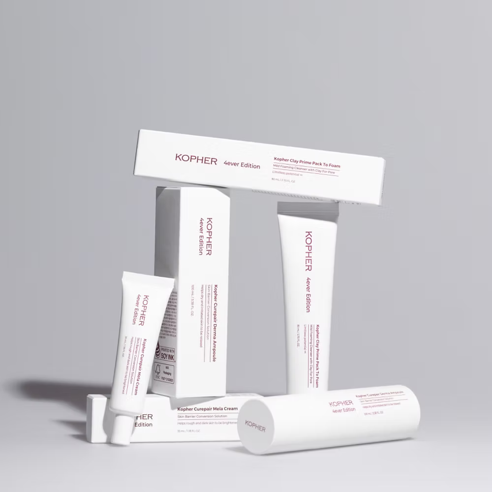 Rich, targeted ointment-cream texture of Kopher Curepair Mela Cream – Non-greasy, fast-absorbing localized spot corrector at Atelier De Glow UAE.