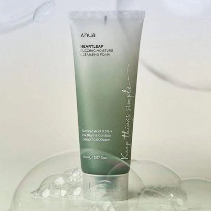 Anua  Heartleaf Succinic Moisture Cleansing Foam