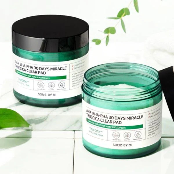 SOME BY MI AHA, BHA, PHA 30 Days Miracle Truecica Clear Pad | Atelier De Glow UAE