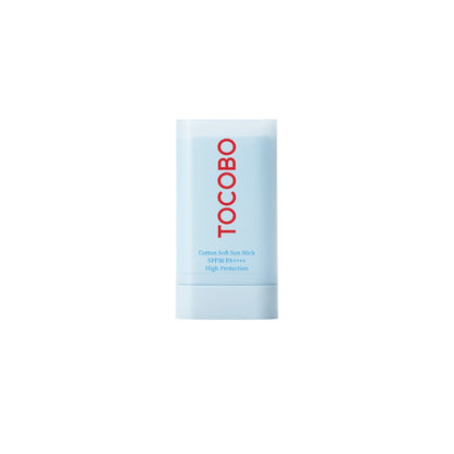 TOCOBO Cotton Soft Sun Stick SPF 50+ PA++++ – Matte finish Korean sun stick for easy reapplication over makeup available at Atelier De Glow UAE.