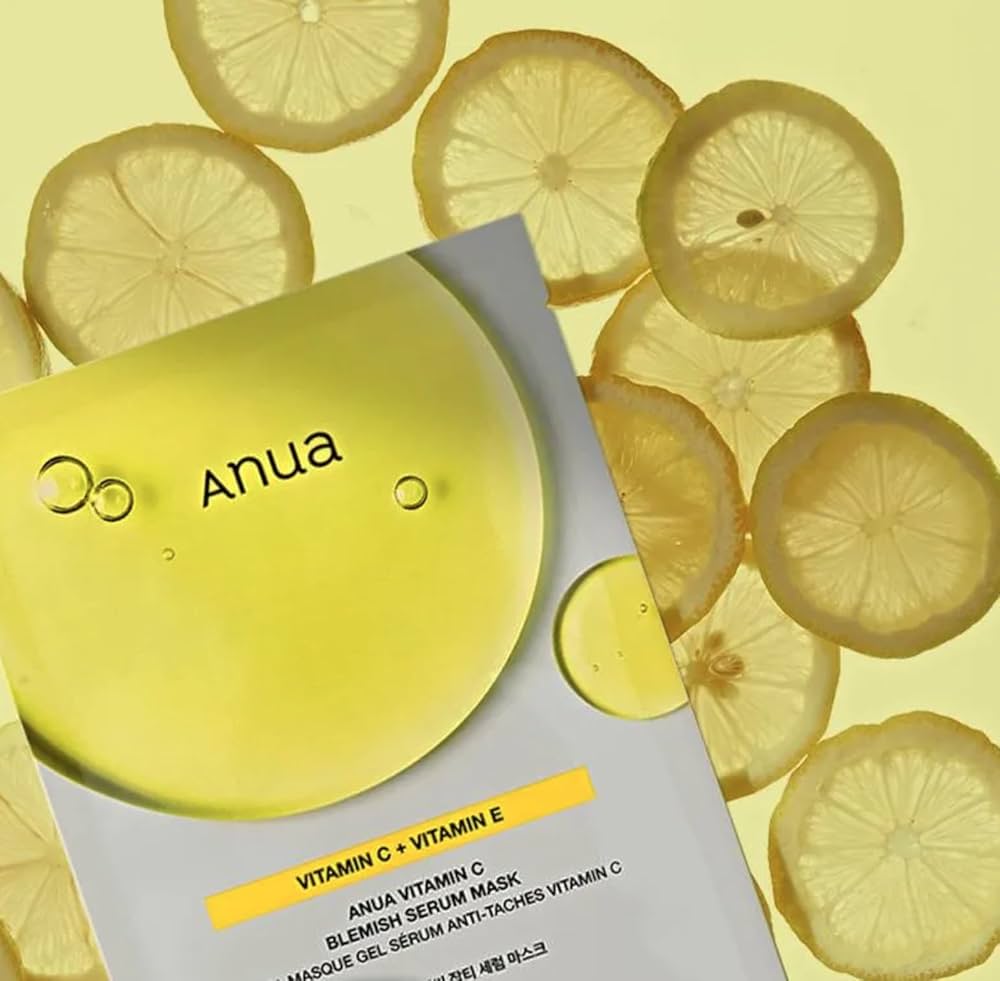 Anua Vitamin C Mask for sun-spots and hyperpigmentation in Dubai – Brightening Korean facial mask for blemish-prone skin with fast UAE delivery.