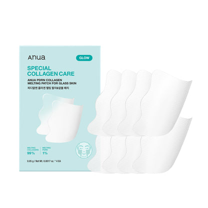 Innovative 1-second instant melting nano-mesh film patch by Anua that dissolves with mist for deep hydration and firming at Atelier De Glow UAE.
