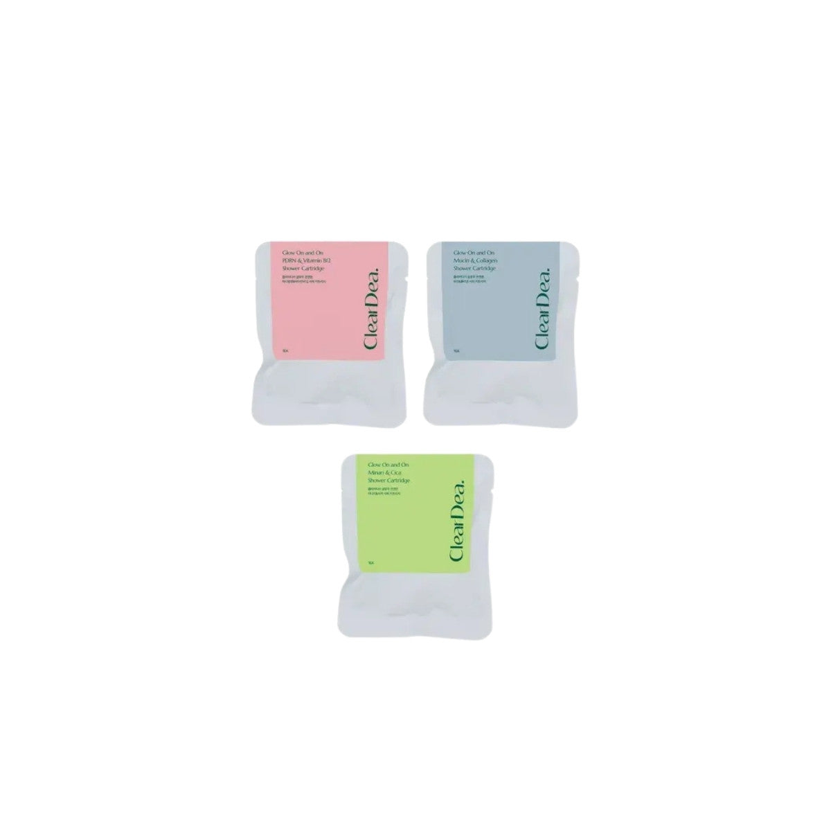 ClearDea Glow On and On Shower Cartridge – Korean Vitamin C shower filter for neutralizing chlorine and heavy metals available at Atelier De Glow UAE.