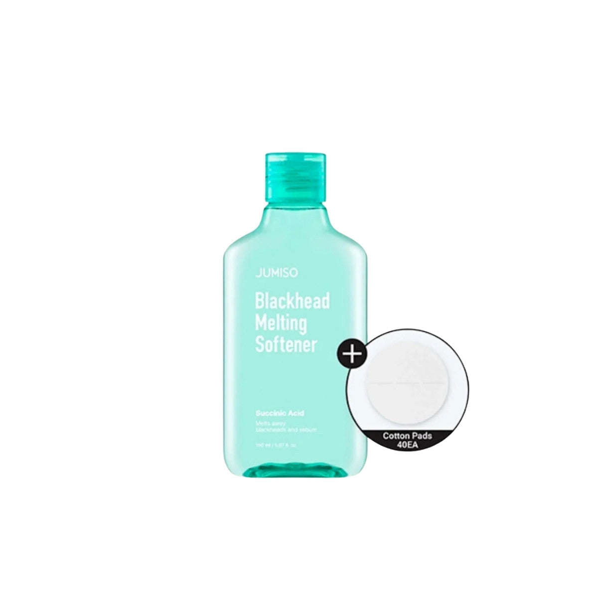 JUMISO Blackhead Melting Softener &amp; Cotton Set – Targeted pore treatment with AHA, BHA, and PHA melting complex available at Atelier De Glow UAE.