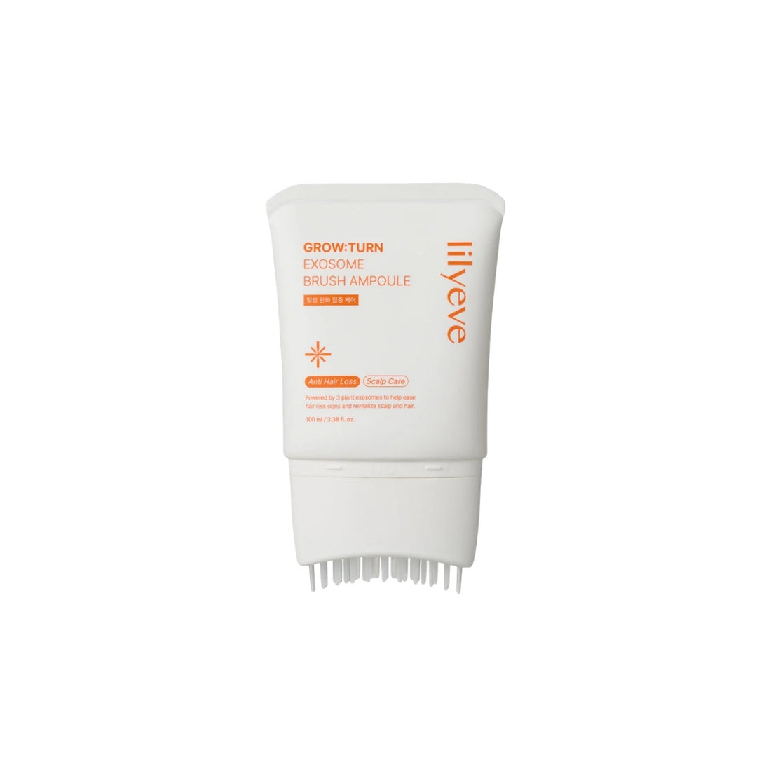 lilyeve Grow Turn Exosome Brush Ampoule – 100ml scalp treatment with Plant Exosomes and Biotin available at Atelier De Glow UAE.