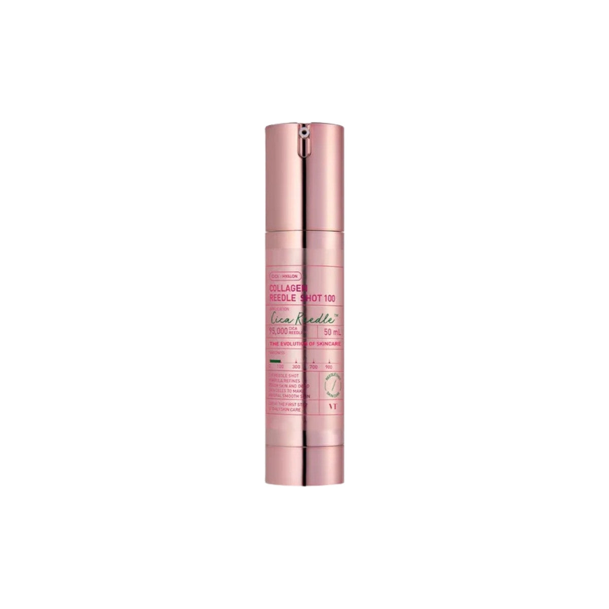 VT Cosmetics Reedle Shot 100 50ml – innovative CICA micro-needle absorption booster serum for enhanced skincare efficacy available at Atelier De Glow UAE.