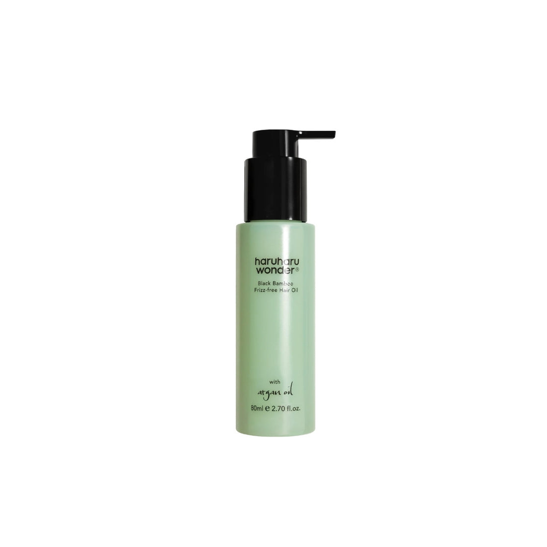 Haruharu Wonder Black Bamboo Frizz-Free Hair Oil – 80ml Korean hair serum with fermented Black Bamboo and Argan Oil available at Atelier De Glow UAE.