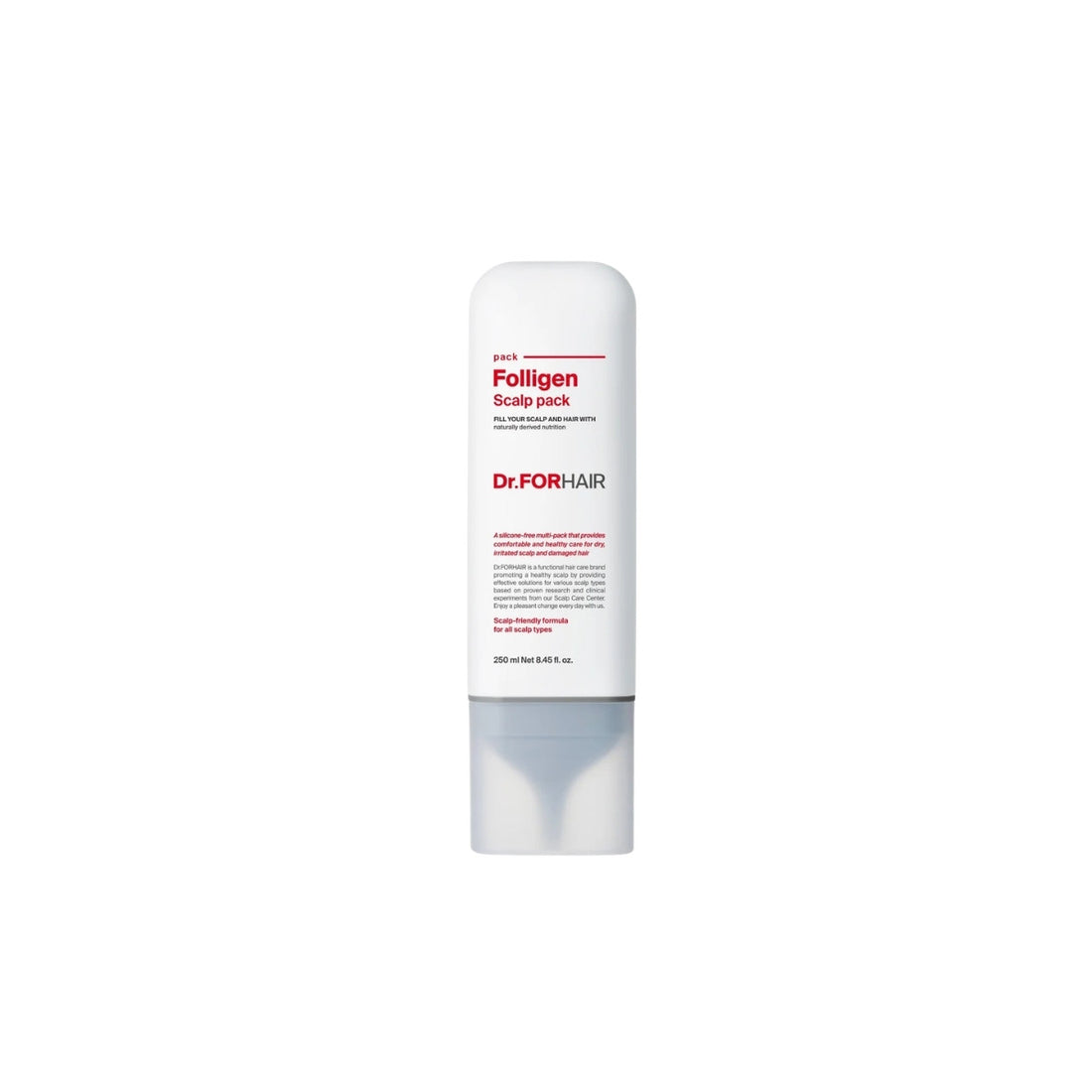 DR.FORHAIR Folligen Scalp Pack – 250ml professional Korean scalp treatment with liposome-encapsulated Biotin and Ceramides available at Atelier De Glow UAE.