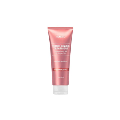 KUNDAL Protein Bonding Treatment 250ml tube – Patented Protein-Bonding technology and LPP (Low Molecular Polypeptide) Korean hair care available at Atelier De Glow UAE.
