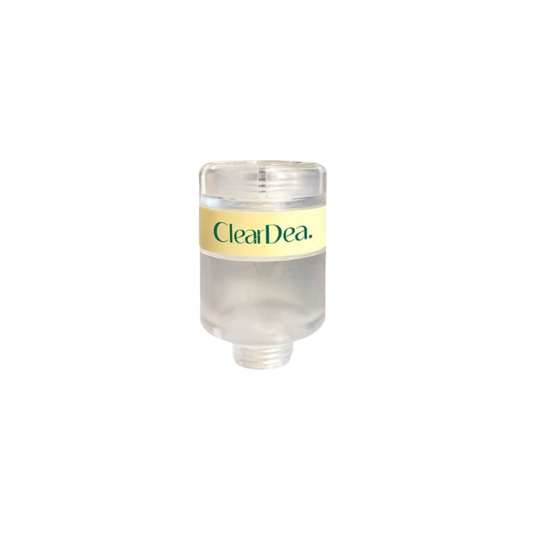 ClearDea Glow On and On Shower Cartridge Case – Professional transparent housing for Vitamin C shower filters available at Atelier De Glow UAE.