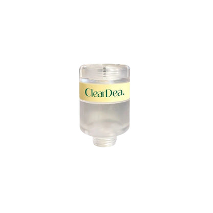 ClearDea Glow On and On Shower Cartridge Case – Professional transparent housing for Vitamin C shower filters available at Atelier De Glow UAE.